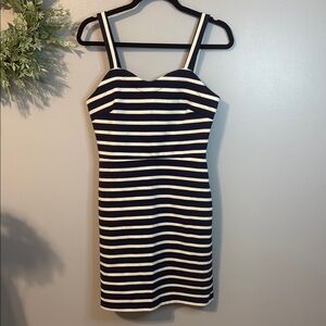 NWOT Old Navy Navy Blue and White Sheath Mini Dress Size Small